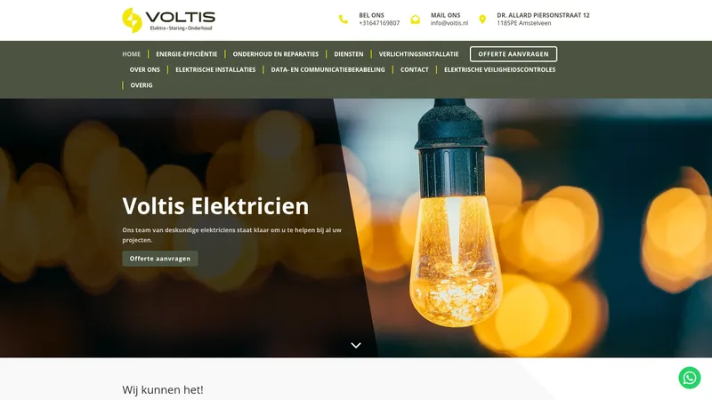 Website van Voltis