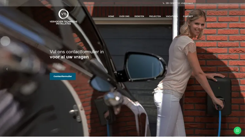 Website van vti-oss Verhoeven Technische Installaties elektrotechniek