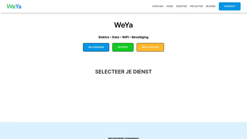 Website van WeYa
