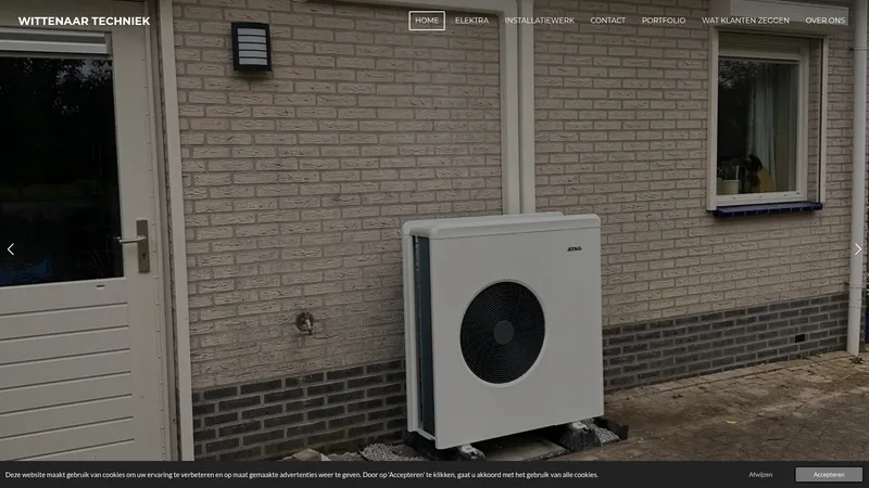 Website van Wittenaar Techniek